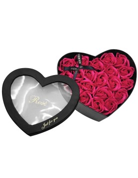 Κουτί Καρδιά με 20 Τριαντάφυλλα 22x20x10cm Homie 423062