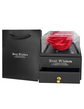 Κουτί Μπιζουτιερα με Τριαντάφυλλο 10,5x8x8cm Homie 423077