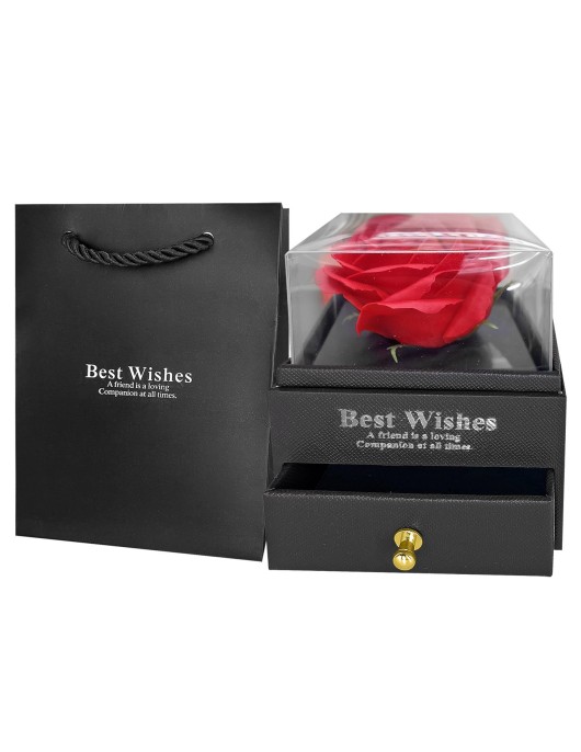 Κουτί Μπιζουτιερα με Τριαντάφυλλο 10,5x8x8cm Homie 423077