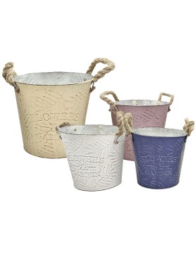 Γλαστράκι-Κασπώ Μεταλλικό με Κλαδιά ø18x17cm Homie 423085