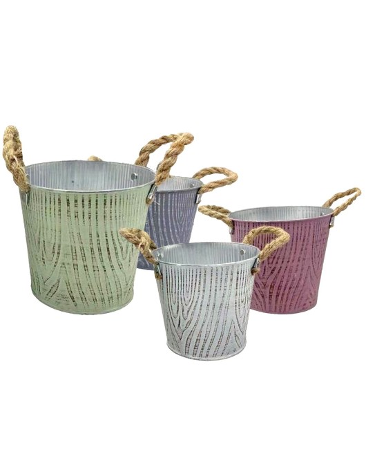 Γλαστράκι-Κασπώ Μεταλλικό Σχέδιο Κορμός ø16x14cm Homie 423087