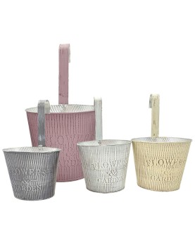 Γλαστράκι-Κασπώ Κρεμαστό Μεταλλικό Flowers &amp; Garden Ø16x14xcm Homie 423090