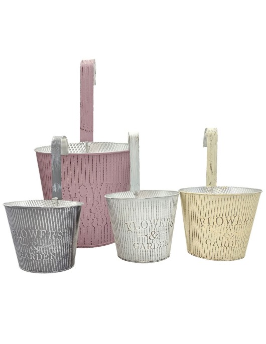 Γλαστράκι-Κασπώ Κρεμαστό Μεταλλικό Flowers & Garden Ø16x14xcm Homie 423090