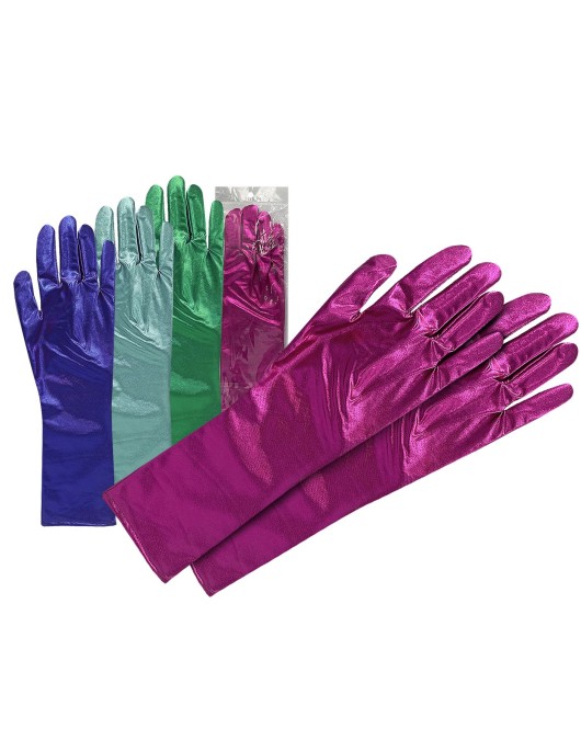 Γάντια Γυαλιστερά Μακριά 40cm Carnavalista 231473