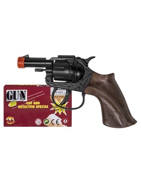 Περίστροφο Μεταλλικό 8σφαιρο 16x8cm Carnavalista 231811