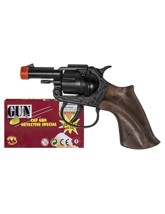 Περίστροφο Μεταλλικό 8σφαιρο 16x8cm Carnavalista 231811