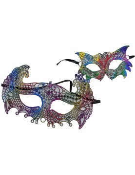 Μάσκα Δαντέλα Ουράνιο Τόξο Carnavalista 231993