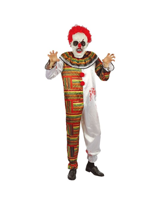 Στολή Ανδρική Creepy Clown Carnavalista 232108