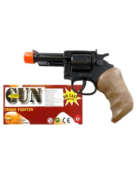 Περίστροφο Μεταλλικό 8σφαιρο 16x8cm Carnavalista 23236