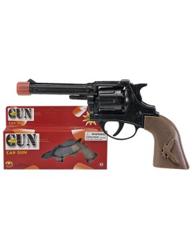 Όπλο Μεταλλικό 8σφαιρο 21x8cm Carnavalista 23237