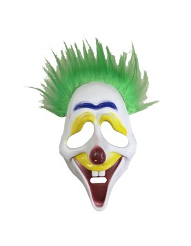 Μάσκα Κλόουν με Μαλλιά Πράσινα Carnavalista 232209