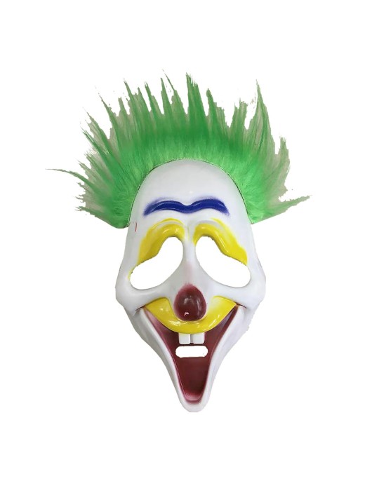Μάσκα Κλόουν με Μαλλιά Πράσινα Carnavalista 232209