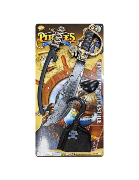 Σετ Πειρατή 4τεμ 57x29cm Carnavalista 232250