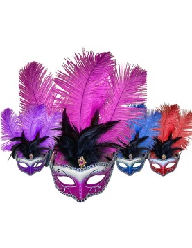 Μάσκα Βενετσιάνικη με Φτερά 25cm Carnavalista 232260