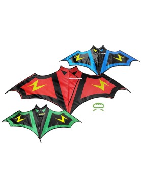 Αετός Πολυεστερικός Νυχτερίδα με Αστραπές 140x55cm Carnavalista 232333