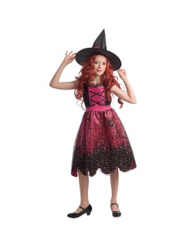 Στολή Παιδική ροζ Μάγισσα Carnavalista 232389