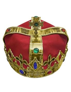 Καπέλο Βασιλιά με Πετράδια 19x10cm Carnavalista 232392