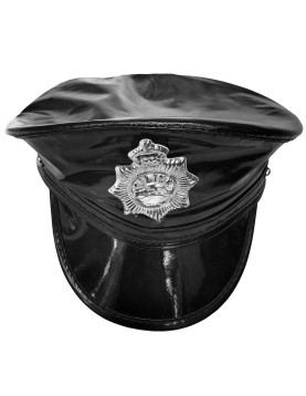 Καπέλο Αστυνομικού Δερματίνη 25x15cm Carnavalista 232393