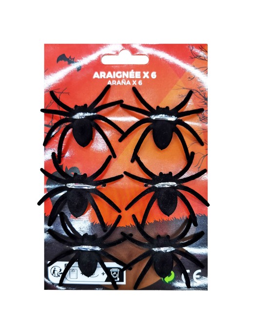 Αράχνες σετ=6 τεμ 20x13cm Carnavalista 232416