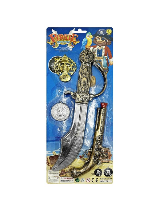 Σετ Πειρατή 4τεμ 41x17cm Carnavalista 232426