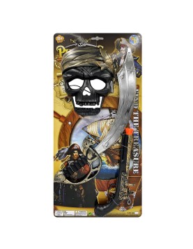 Σετ Πειρατή 3τεμ 58x29cm Carnavalista 232444
