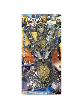 Σετ με Περικάρπιο, Ασπίδα &amp; 2 Σπαθιά 4τεμ 63x29cm Carnavalista 232447