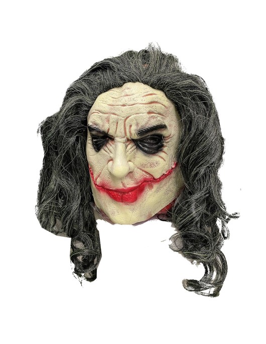 Μάσκα Κακός με Κόκκινο Στόμα & Πράσινα Μαλλιά Carnavalista 232549