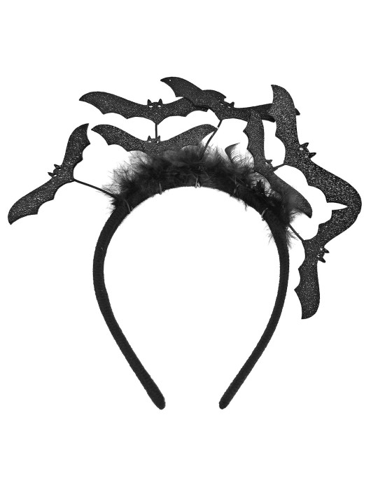 Στέκα Μαύρη με Νυχτερίδες & Τούλι 25x20cm Carnavalista 232561