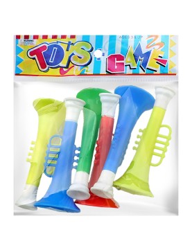 Καραμούζες Πλαστικές Μικρές σετ 6 τεμ 9cm Carnavalista 232568