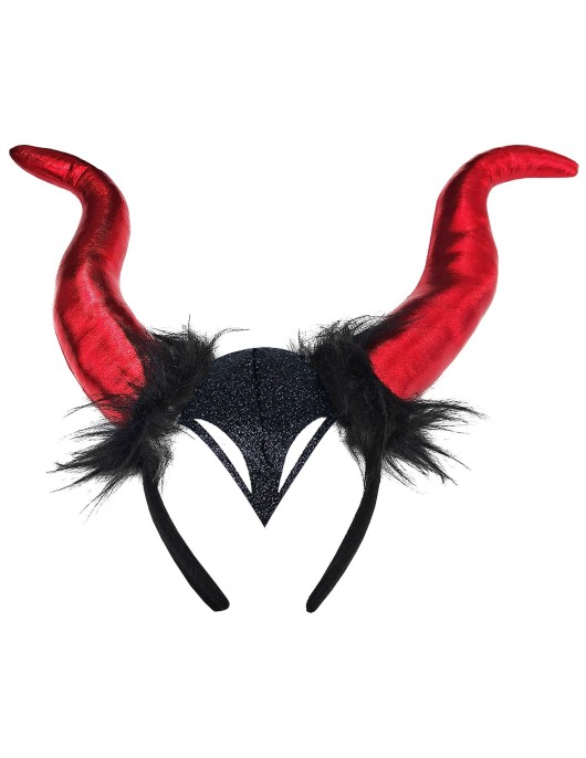 Στέκα Διαβολίνα Μεγάλα Κέρατα 32x23cm Carnavalista 232569