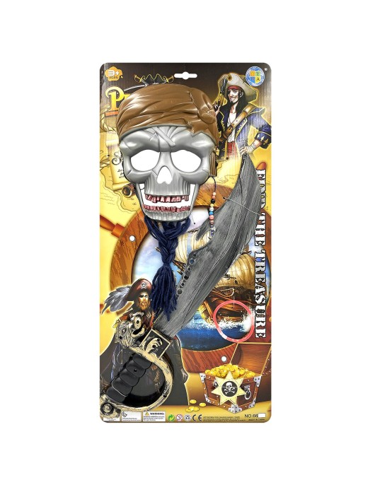 Σετ Πειρατή 4τεμ 58x29cm Carnavalista 232571