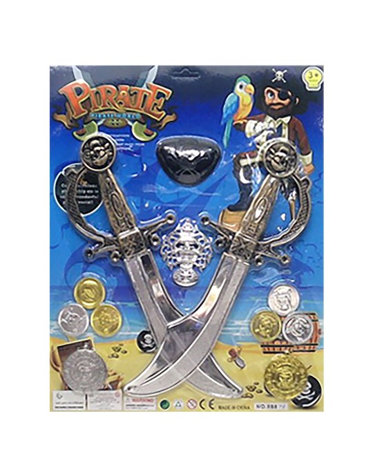 Σετ Πειρατή 12τεμ 38x31cm Carnavalista 232572