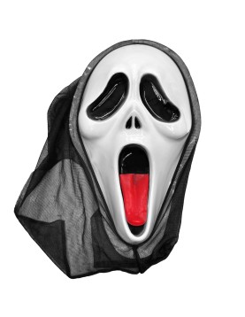 Μάσκα Φάντασμα με Γλώσσα 32x20cm Carnavalista 232590