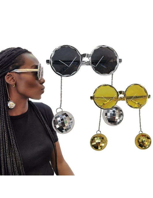 Γυαλιά με Κρεμαστές Disco Balls 16x6,5cm Carnavalista 232598