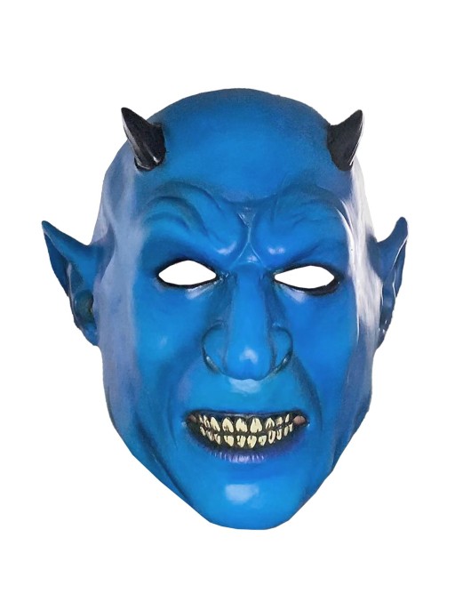 Μάσκα Μπλε Δαίμονας Latex Carnavalista 232631