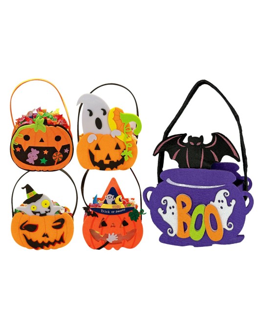 Καλάθι Τσόχινο Halloween 17x15x8cm Carnavalista 232657