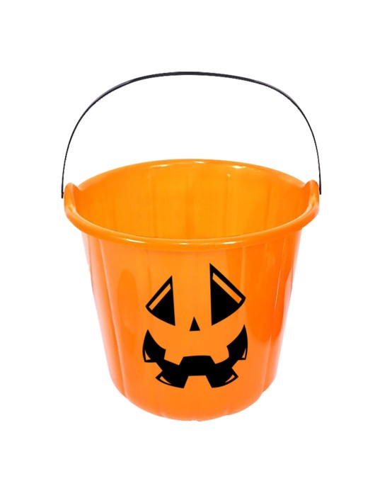 Κουβάς Halloween Trick or Treat Κολοκύθα ø17x14,5cm Carnavalista 232661