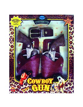 Πιστόλια με Θήκες σετ=2 + 2 28x23cm Carnavalista 23291