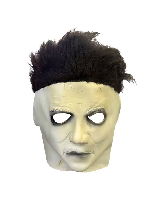 Μάσκα Κακός Άσπρο Πρόσωπο Μαύρο Μαλλί Carnavalista 232747