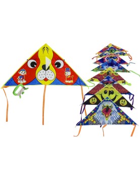 Αετός Τριγωνικός με Σχέδιο με Ουρά 110x53cm Carnavalista 23483