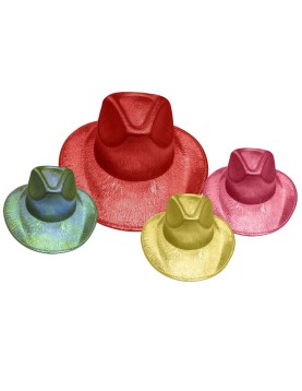 Καπέλο Γυαλιστερό Cowboy με Χρώμα Carnavalista 23595