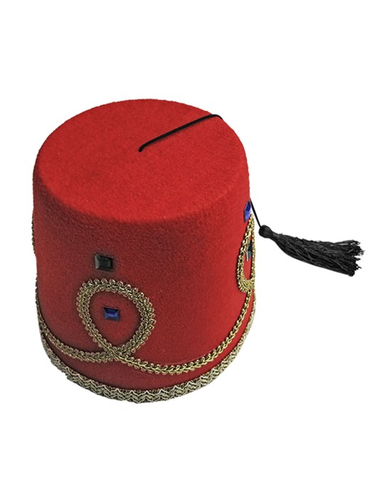 Καπέλο Τούρκος Βασιλιάς Κόκκινο Φέσι 19x18cm Carnavalista 23780
