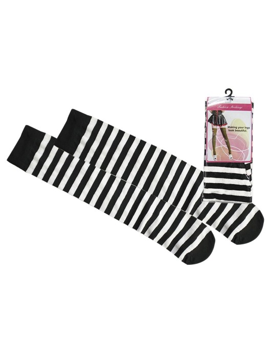 Κάλτσα Ασπρόμαυρη Κάλτσα=70x9,5cm Carnavalista 23813