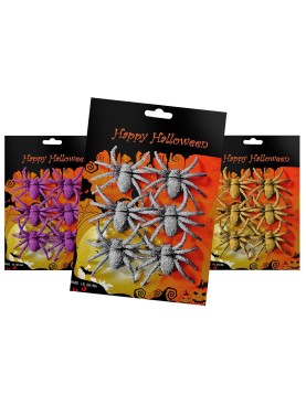 Αράχνες σετ=6τεμ 20x13cm Carnavalista 23931