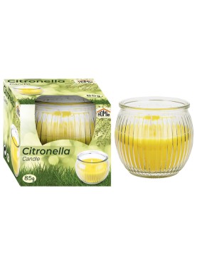 Κερί Σιτρονέλα σε Βάζο 21h 85gr net 7x6,5cm Homie 57465