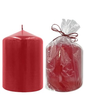 Κερί Κολώνα Κόκκινο Μεταλιζέ 7x7,5cm 7,5x7cm Homie 57491