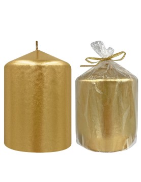 Κερί Κολώνα Χρυσό 7x7,5cm 7,5x7cm Homie 57492