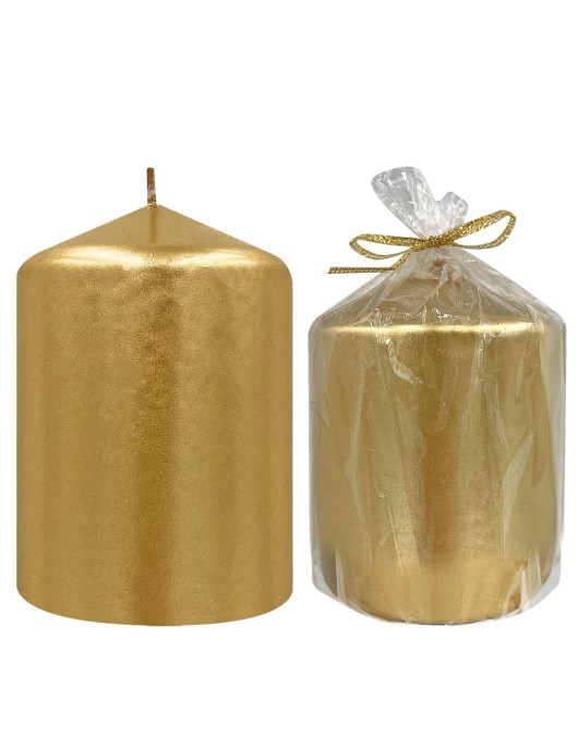 Κερί Κολώνα Χρυσό 7x7,5cm 7,5x7cm Homie 57492
