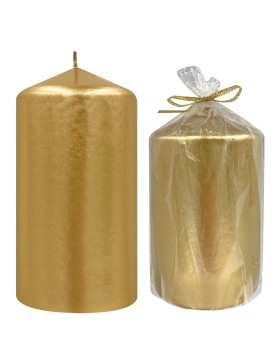 Κερί Κολώνα Χρυσό 7x10cm 10x7cm Homie 57494