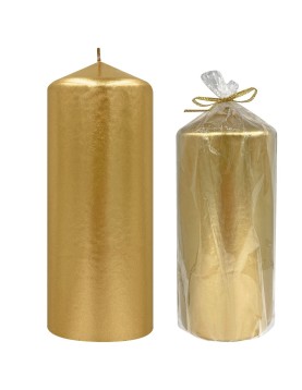 Κερί Κολώνα Χρυσό 7x15cm 15x7cm Homie 57496